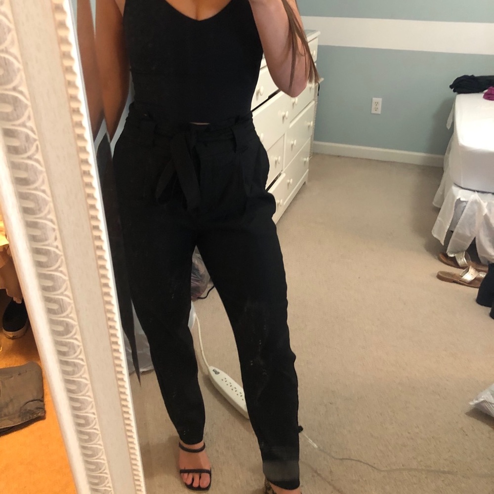 Express work pants with tie